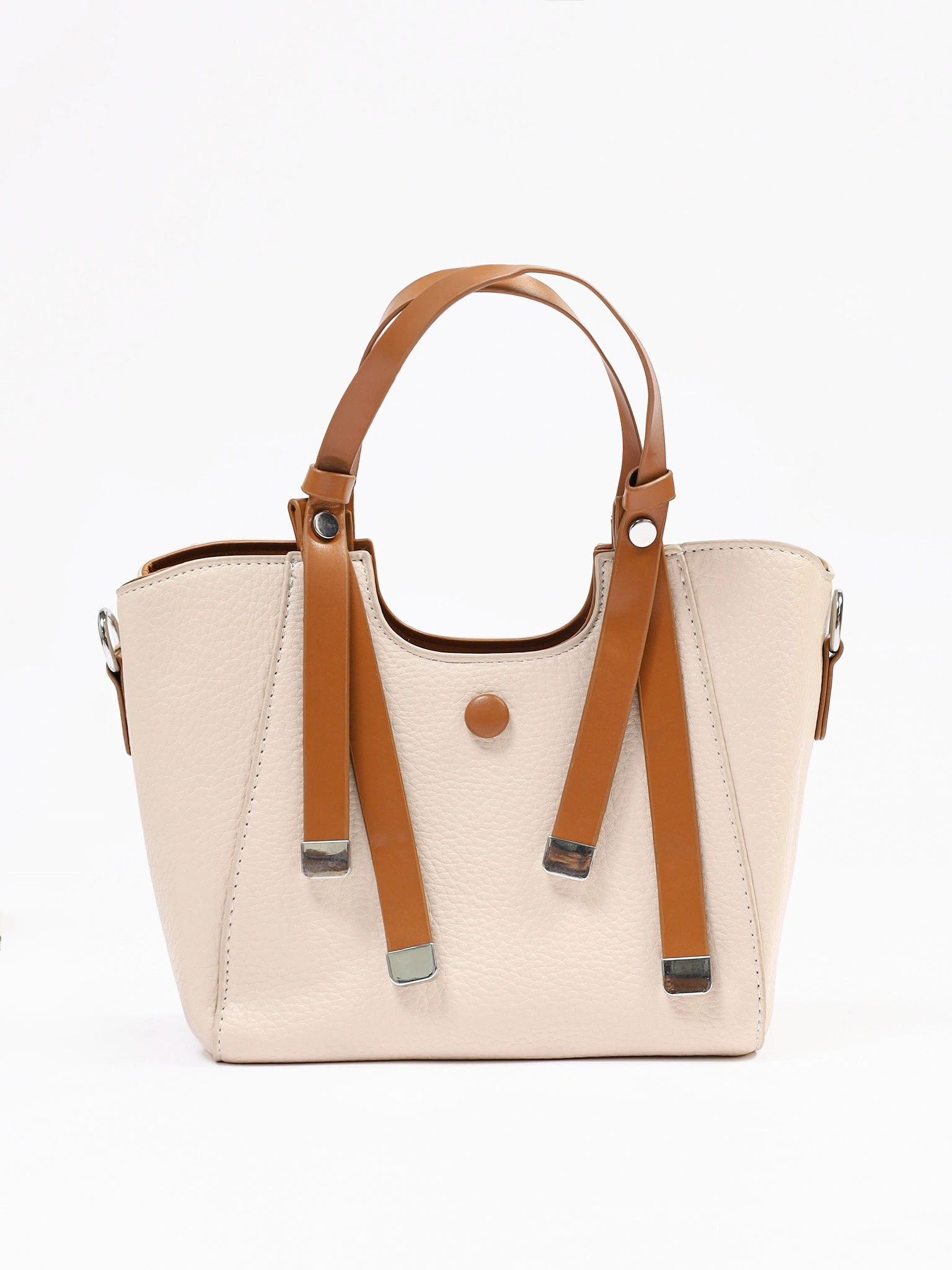 Сумка-тоут маленькая с декоративными ремешками в ассортименте